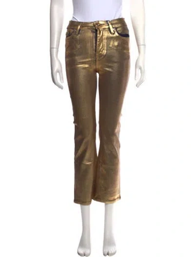 Pre-owned Frame Flared Pants W/ Tags In Silver