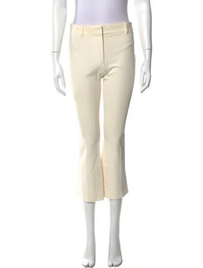 Pre-owned Frame Flared Pants In White