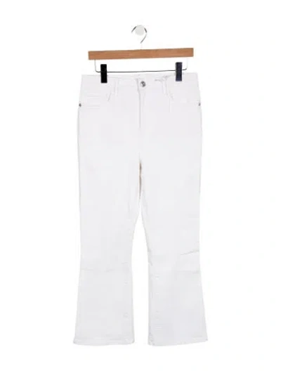 Pre-owned Frame Flared Pants In White