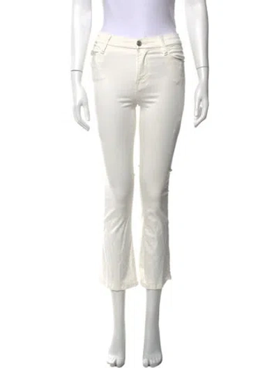 Pre-owned Frame Flared Pants In White