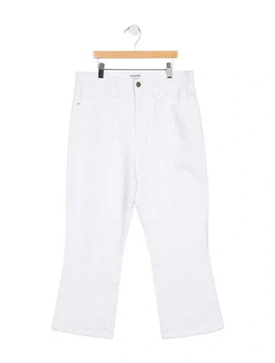 Pre-owned Frame Flared Pants In White