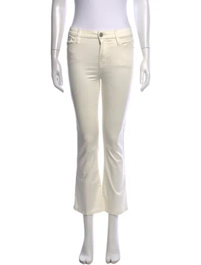Pre-owned Frame Flared Pants In White
