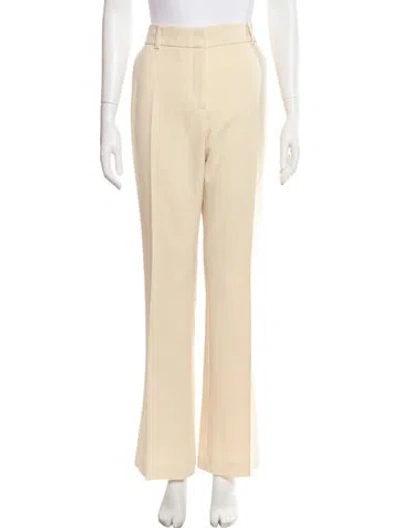 Pre-owned Frame Flared Pants In Yellow