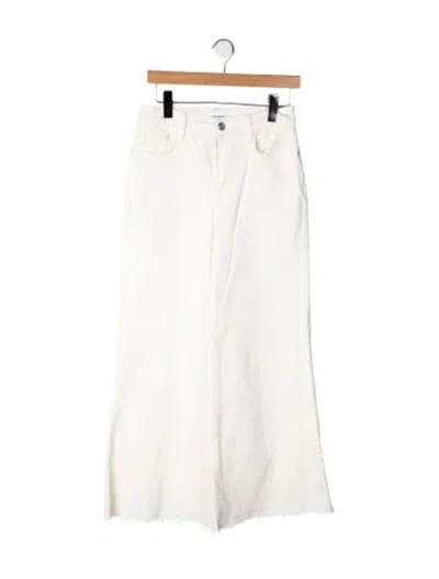 Pre-owned Frame Flared Pants In Yellow