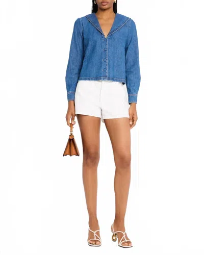Frame Fleet Denim Top In Prestige In Blue