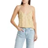 Frame Silk Cami Top In Golden Floral