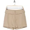 Frame Foldover Shorts In Mushroom