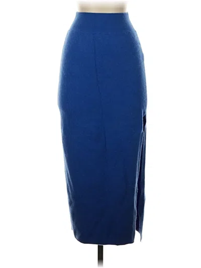 Pre-owned Frame Formal Skirt In Blue