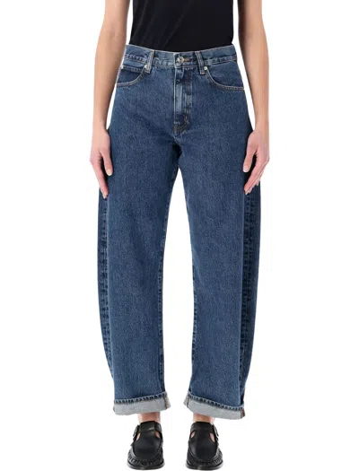 Frame The Bubble High-rise Jeans In Blue