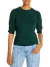 FRAME FRANKIE TEE WOMENS RUCHED SLEEVE 100% COTTON PULLOVER TOP