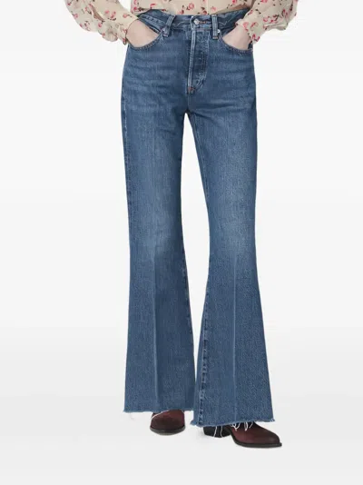 Frame The Lax Blue Jeans In Regenerated Denim In Multi