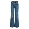 Frame Straight-leg Jeans With Mid-rise Waist And Timeless Silhouette In Blue