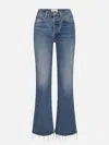 Frame Straight-leg Jeans With Mid-rise Waist And Timeless Silhouette In Blue