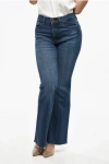 Frame Frayed Hem Boot Cut Le Easy Jeans 27cm In Blue