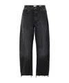 Frame The Loose Wide-leg Jeans In Black