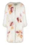 Frame Fur Coat In White