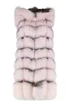 Frame Fur Vest In Pink