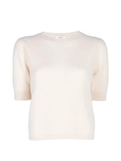 Frame Gathered Honeycomb-knit Sweater In 뉴트럴