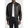 Frame Genuine Shearling Lined Bomber Jacket In Brown