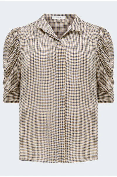Frame Gillian Top In Houndstooth Multi