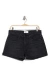 Frame Grand Garcon High Waist Denim Shorts In Secrecy