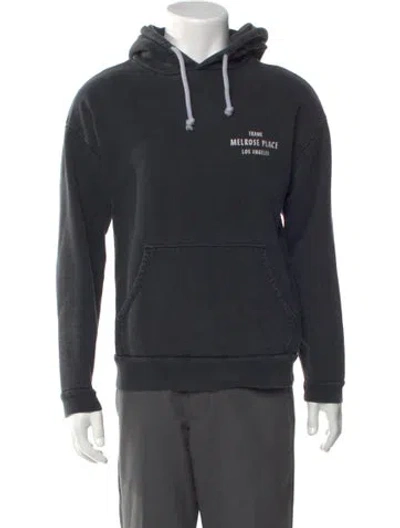 Pre-owned Frame Graphic Print Crew Neck Hoodie In Gray