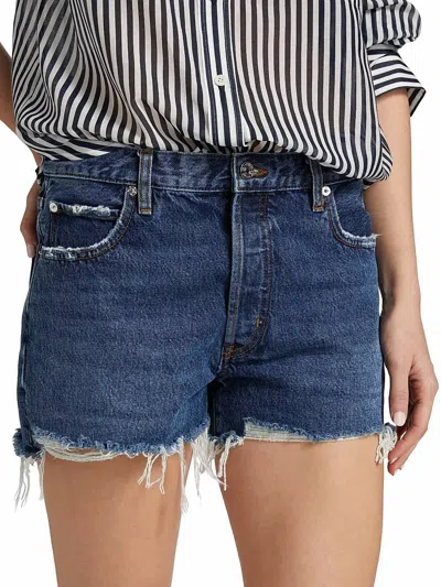 Frame Hang Denim Short In Rafael In Blue