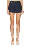 Frame Denim The Hang Shorts In Blue
