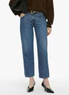 Frame Hang Straight Leg Jeans In Decode In Blue