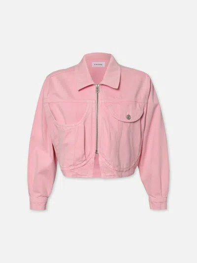 Frame Heart Jacket Washed Dusty Pink Denim