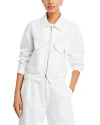 Frame White Heart Denim Jacket In Au Natural
