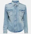 Frame Heritage Denim Shirt In Blue