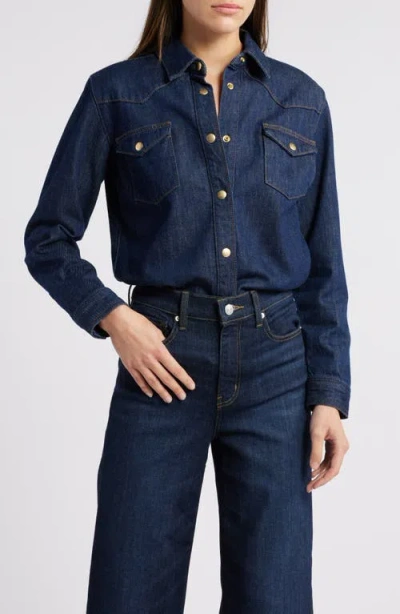 Frame Heritage Denim Shirt In Rinse