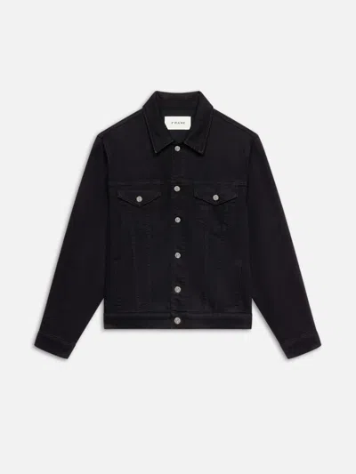 Frame Heritage Jacket Noir Denim In Black