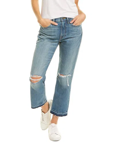 Frame Heritage Le Piper Peralta Rips Crop Jean In Blue