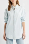 Frame Heritage Patch Button-down Shirt In Blue