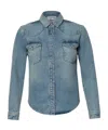 Frame Fitted Heritage Shirt Esme Cotton In Blue