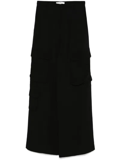Frame High-rise Cargo Pants In ブラック