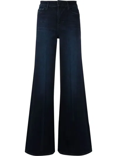 Frame High-rise Flared Jeans In Navy