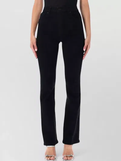 Frame High Rise Flared Slim Denim Jeans In Animal Print