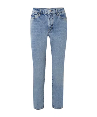 Frame High-rise Skinny Jeans In Brown