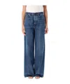 Frame High-rise Wide-leg Jeans In Blue