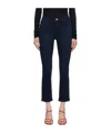 Frame High-rise Zipper Jeans In Black