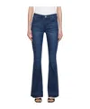 Frame High-rise Zipper Jeans In Blue