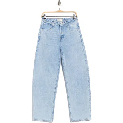 Frame High Waist Barrel Jeans In Blue