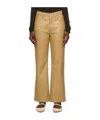 Frame High Waist Casual Pants In Neutral