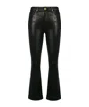 Frame High Waist Casual Pants In Black