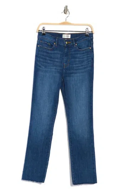 Frame High Waist Crop Straight Leg Jeans