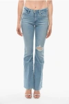 Frame Le High Flare Distressed High-rise Flared Jeans