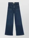 Frame High Waist Flared Leg Jeans In Blue